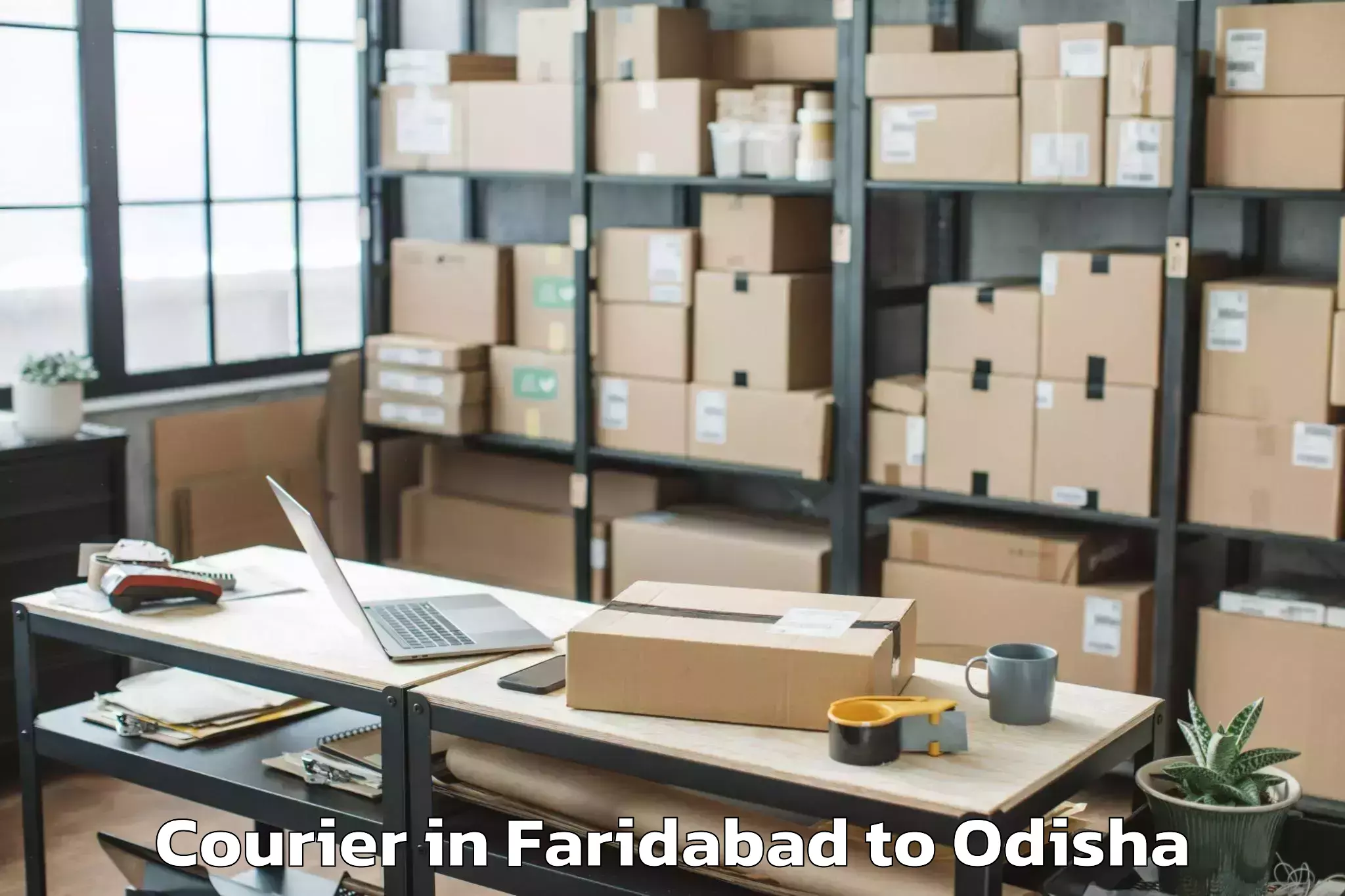 Get Faridabad to Phulabani Town Courier